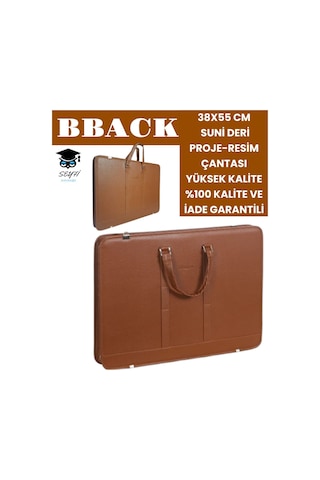 38x55 Cm Suni Deri Proje-resim Çantası Yüksek Kalite %100 Kalite Ve İade Garantili
