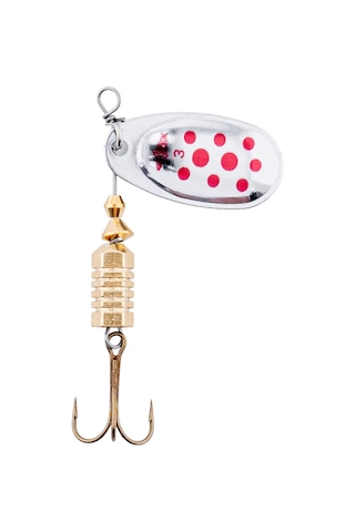 Savex Döner Kaşık - Fishack Glidex - Silver Red - 7g - No:3 - Alabalık/turna/levrek Olta Kaşığı
