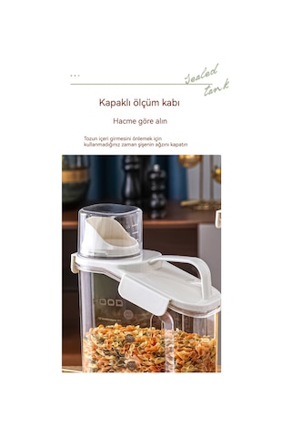 Neme Dayanıklı Mühürlü Tahıl Kutuları-beyaz