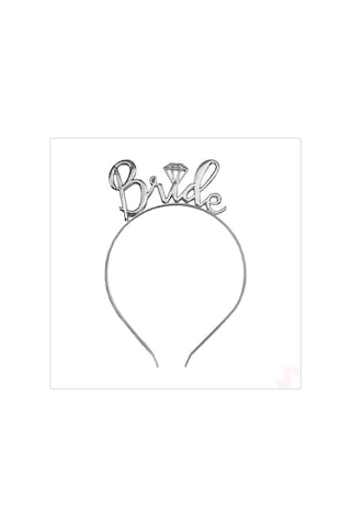 Bride To Be Kuşak Ve Bride Metal Taç Seti - Gümüş