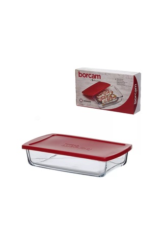 Borcam Kapaklı Cam Fırın Kabı 1320 Ml 212236351 Beyaz