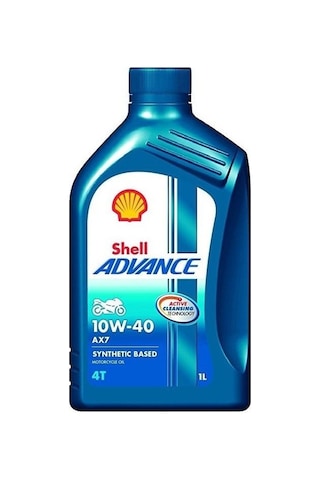 Shell Advance 4t Ax7 10w40 1 Litre Aşınmaya Dayanıklı Sentetik Motosiklet Yağı Universal Uyumlu - 0781387029555