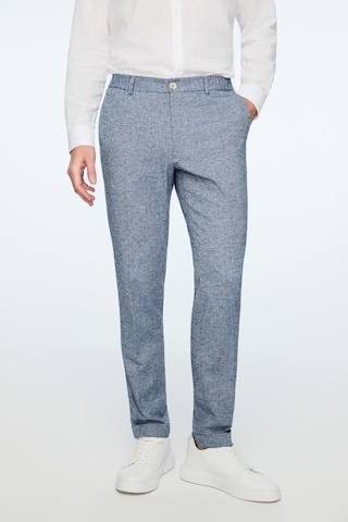 Morven Erkek Lacivert Keten Trend Desenli Lastikli Slim Fit Pantolon 26ys003003200 Lacivert