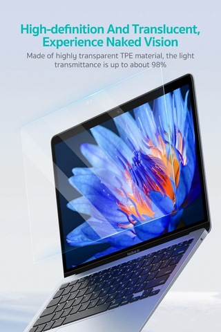 MacBook Air 13.6 İnç Uyumlu Nano Tpe Hd Şeffaf Ekran Koruyucu Film 5 H Çizilme Karşıtı