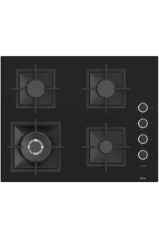 Ferre QEP64CS - SC405-WFA - D063-SA Fryart Artline Steam Siyah Ankastre Set