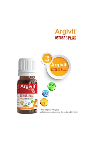 Ostose3 Plus Omega 3 Ve Vitamin D3 Içeren Takviye Edici Gıda 10 Ml
