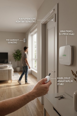 U-prox Mpx L Kf Kit Yeni Seri Kablosuz Alarm Sistemi