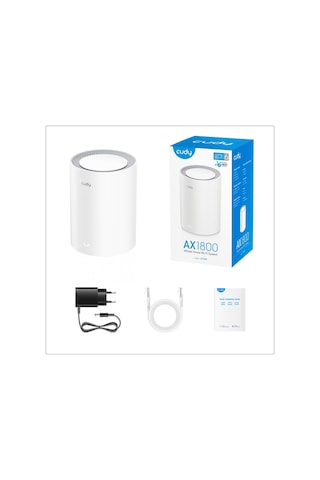 Cudy M1800 2.4 -5 GHz 1200 Mbps WİFİ 6 Mesh Router (3 Adet)