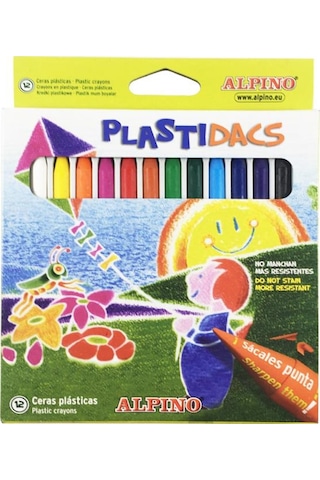 Alpino Plastidacs 12 Renk Mum Boya Kalemi