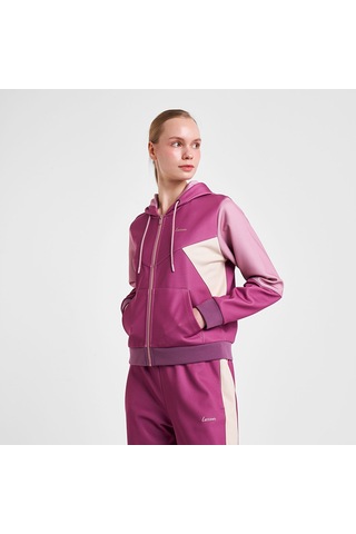 Lescon 25n-2131 Kadın Fermuarlı Kapüşonlu Sweatshirt Violet