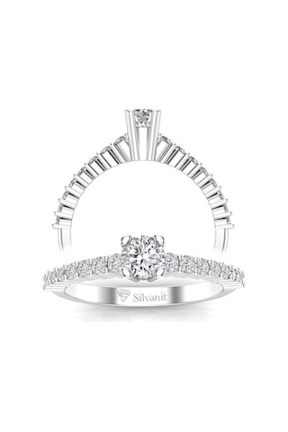 0,60 Karat G Renk Uluslararası Sertifikalı Pırlanta Tektaş Yüzük (464657307)