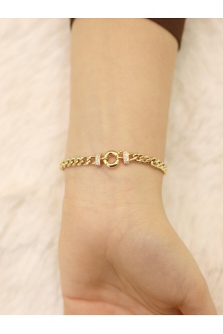 14 Ayar Altın I Harfi Gurmet Bileklik Altın