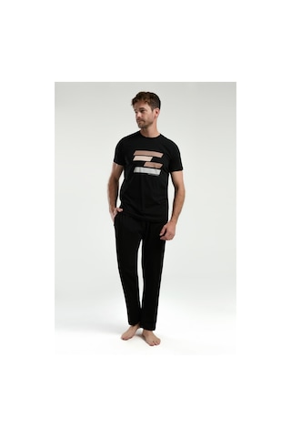 Arnetta Erkek Siyah Pijama Takımı Ar3336-s-v2 Siyah