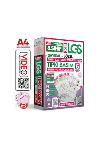 2026 8.Sınıf LGS - İOKBS Tıpkı Basım ve ÖZGÜN Yeni Nesil Deneme Seti 23lü (9+8+6) ALTIN PAKET TG
