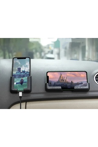 Honmex Araç Ve Ev Kullanıma Uygun Evrensel Tutucu, Dikey-yatay Sabitleme, Telefon-bilgisayar Kart Uyumlu Yapışkanlı Tutucu