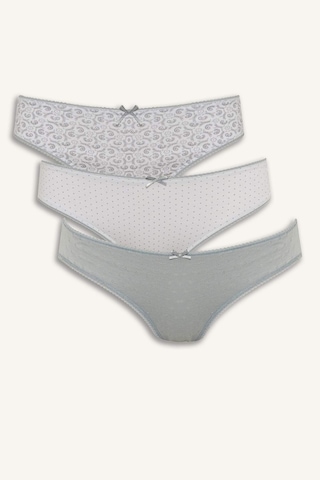 Defacto 3lü Brief Külot-fall İn Love F3059ax25augr130 Gri