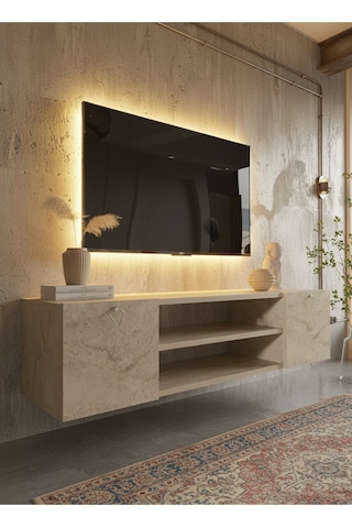 Resital Tv Ünitesi S1242-6 Traverten Traverten
