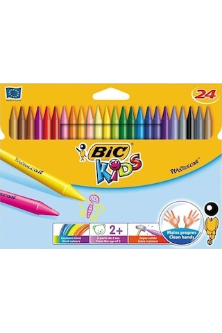 Bic Kids Plastidecor Silinebilir Elleri Kirletmeyen Pastel Boya  24 Renk