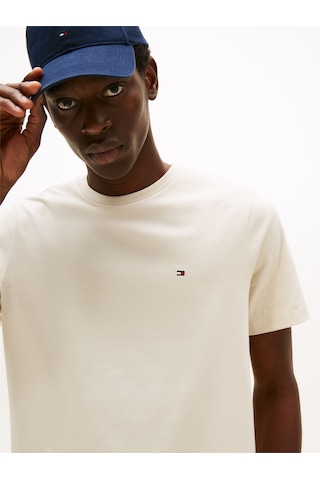 Tommy Hilfiger Ess Seasonal Reg Fıt Solıd Tee Erkek Bej T-shirt - Mw0mw39995