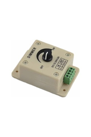 12-24 Volt Manuel Led Dimmer 8 Amper Şerit Led Dimmer