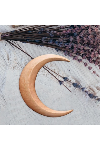 Suntek Saç Çatalı Ahşap Hafif Tarak Kız Çocuk Kahverengi Kahverengi