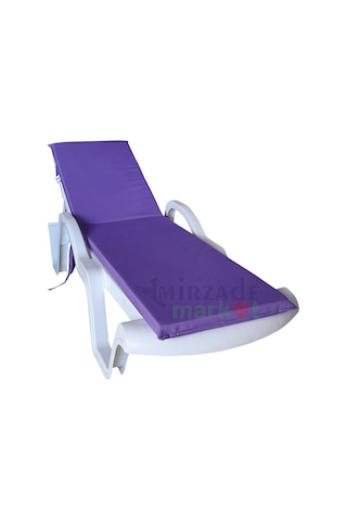 Mirzademarket Şezlong Minderi Standart Su Geçirmez Malzeme-Mor