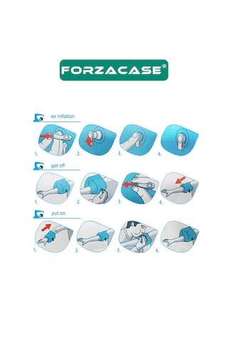 Forzacase Çocuklar için Çift Hava Delikli Şişirilebilir Yüzme Kolluk - Fc1055