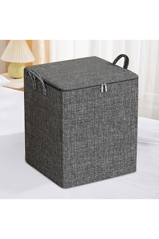 Unimarket Kapaklı Saklama Kutuları Büyük Dolap Keten Kumaş Kabı Katlanabilir Dolap Organizatörleri Giysiler Için Dalı Saplı Giysi Saklama Kutuları Oturma Odası Yorgan Yastıklar Yorgan D X2zwrm