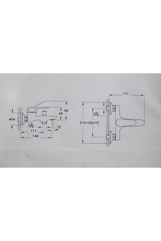 Eczacıbaşı Punto+ 201 Banyo Bataryası A43742 Krom
