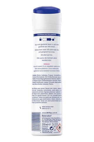 Nivea Black & White Invisible Clear Kadın Sprey Deodorant 4 x 150 ML