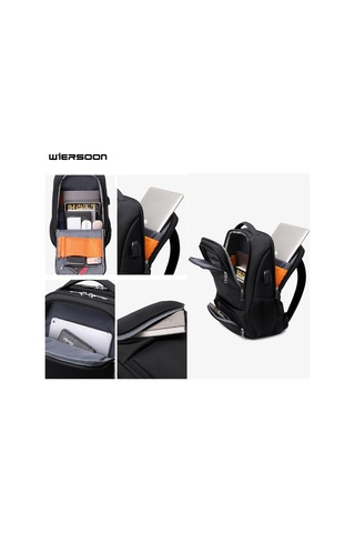 Wiersoon W23091 Şarj Portlu Büyük Kapasiteli Laptop Sırt Çantası