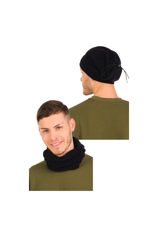 Unisex Polar Lacivert Boyunluk 2'li Set Lacivert