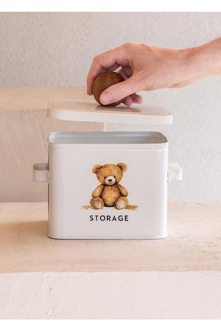 The Mia Storage Oyuncak Saklama Kabı 13x20x18 Cm Stg0002 Beyaz