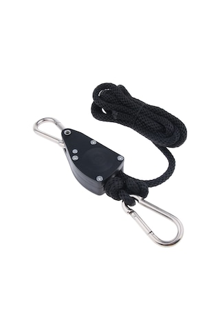 Homyl Guy Hattı Koşucu Kamp Çadır Tente Halat Kasnak L Siyah