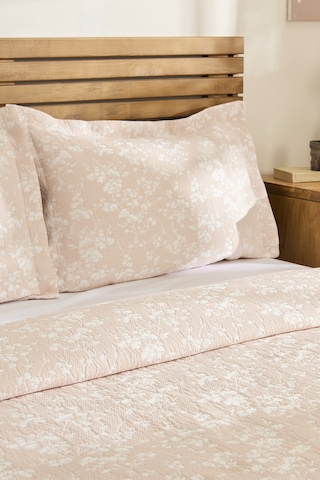 Kaşmir Home Eternal Çift Kişilik Yatak Örtüsü Takımı Rose Pembe