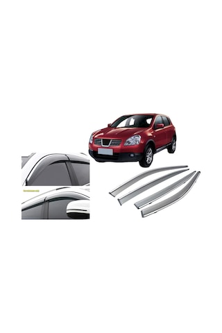 Nissan Qashqai Uyumlu 2006 2009 Kromlu Cam Rüzgarlığı İthal