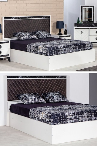 Beyaz Avrupa 150x200 Çift Kişilik Yatak Seti - Yatak / Baza / Başlık