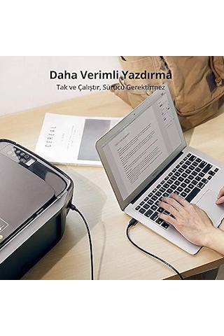 Usb-a 3.0 & Usb-b 3.0 Yazıcı Kablosu, 1 Metre, Siyah
