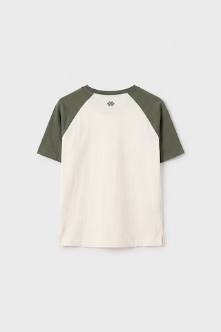 Ekru-haki Standart Fit Reglan Kollu Kız Çocuk T-shirt - 75180 Ekru/haki