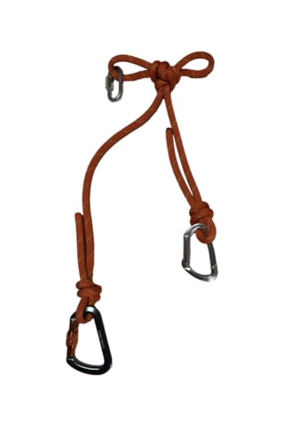 Göbek Bağı Karabinalı - Lanyard 10 Mm Turuncu - Sarı