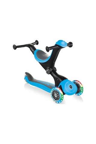 Globber Go Up Deluxe Işıklı Teker Çocuk Scooter Mavi