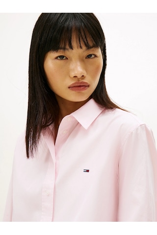 Tommy Hilfiger Tjw Kısa Rahat Kesim Kadın Pembe Gömlek Dw0dw22078tog Pembe
