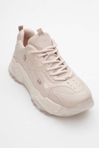 Luvishoes Luvi Shoes Lecce Bej Cilt Kadın Spor Ayakkabı Bej