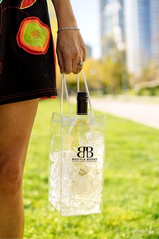 Bottle Buddy Ice Bag Taşınabilir Şişe ve Şarap Soğutucu Buz Çantası