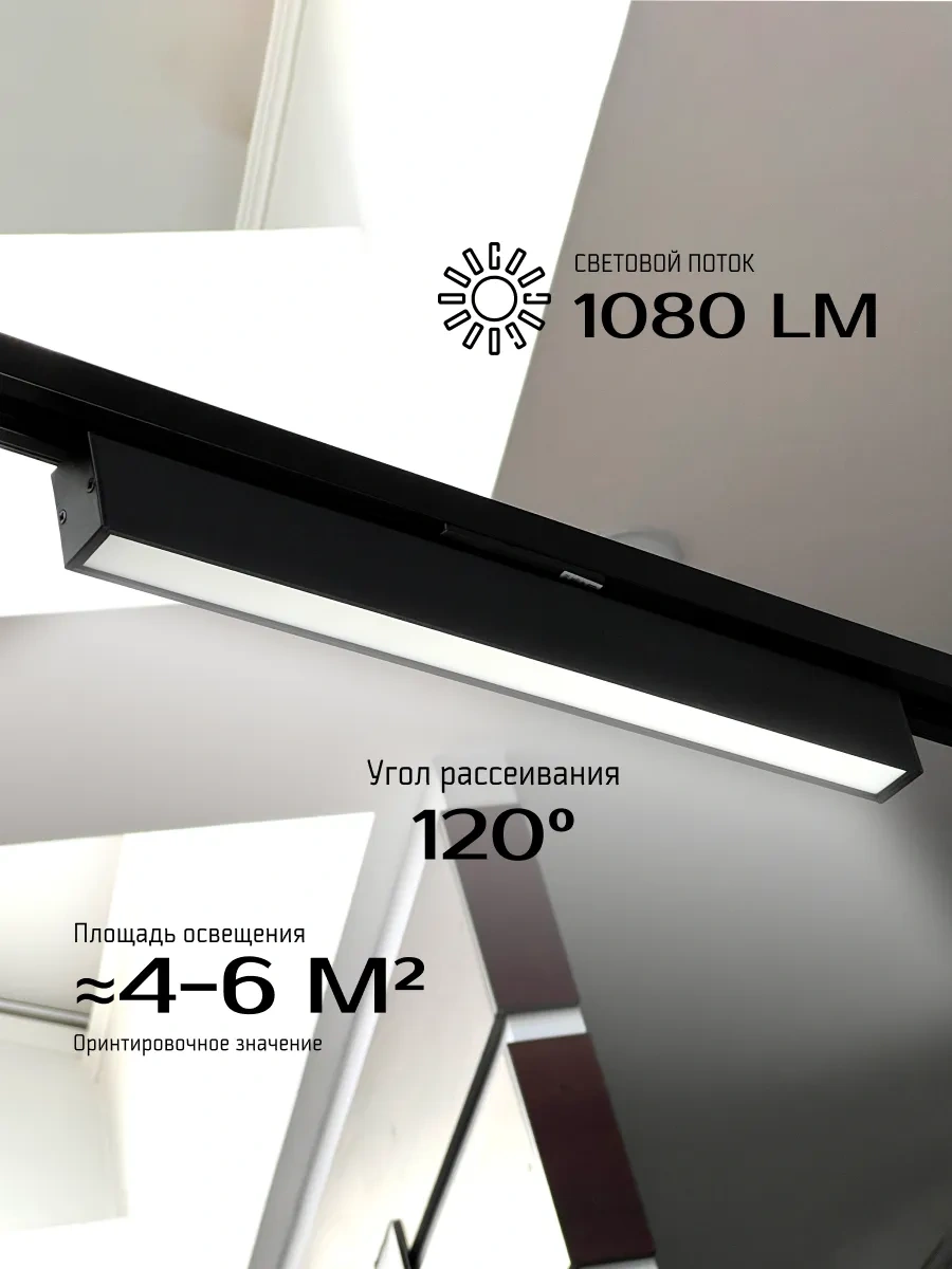 Truenergy Ayna Işığı Raylı Dönen 18w 224533355 Siyah