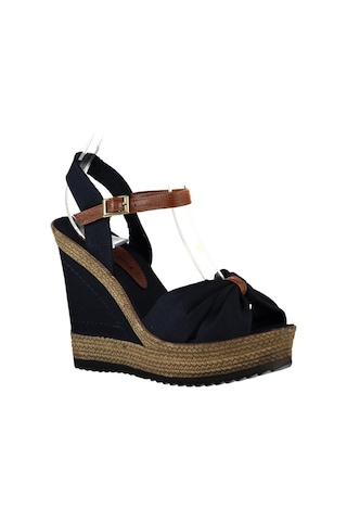 Fox Shoes Lacivert Kadın Dolgu Topuklu Ayakkabı 9674071005