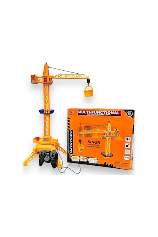 Çok Fonksiyonlu Kumandalı Kule Vinç Işık Ve Ses Efektli Çok Renkli