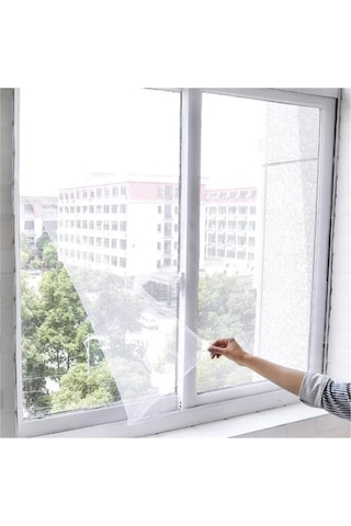 Pratik Yapışkanlı Pencere Sineklik Tülü 75x125 Cm Yıkanabilir - 867026219
