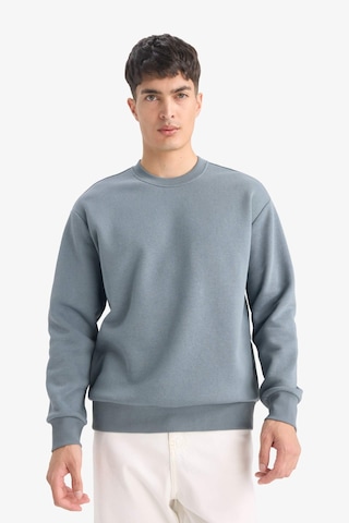Defacto Relax Fit Bisiklet Yaka Kalın İçi Yumuşak Tüylü Basic Düz Sweatshirt T5139az25augn846 Yeşil