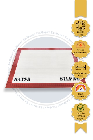 Dr.maya Silikon Pişirme Matı, Silpat Kırmızı